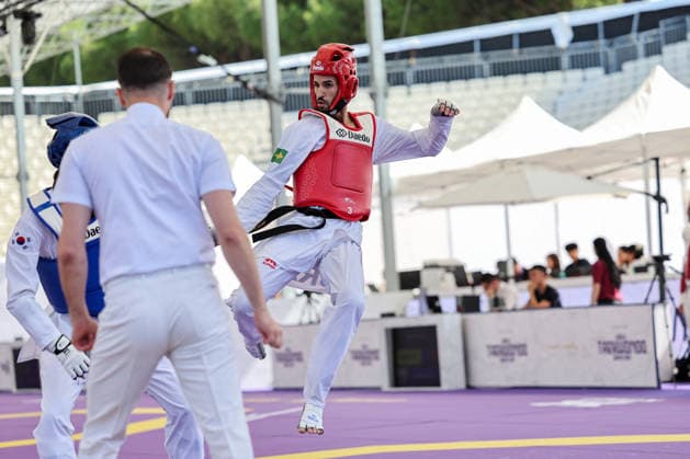 CONTACT - Taekwondo - World Taekwondo Rome Grand Prix 2026 Photo by IPA ABACAPRESS.COM85394323 - E. Pontese (Brazil) -68kg, Roma World Taekwondo Grand Prix 2026 during World Taekwondo Roma Grand Prix 2026, Taekwondo match in Rome, Italy, June 06 2026 Roma Italy  Copyright: xIPAxSport ABACAx