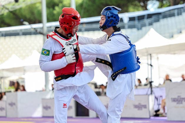 CONTACT - Taekwondo - World Taekwondo Rome Grand Prix 2026 Photo by IPA ABACAPRESS.COM85394312 - W.H. Jung (Korea) vs E. Pontese (Brazil) -68kg, Roma World Taekwondo Grand Prix 2026 during World Taekwondo Roma Grand Prix 2026, Taekwondo match in Rome, Italy, June 06 2026 Roma Italy  Copyright: xIPAxSport ABACAx