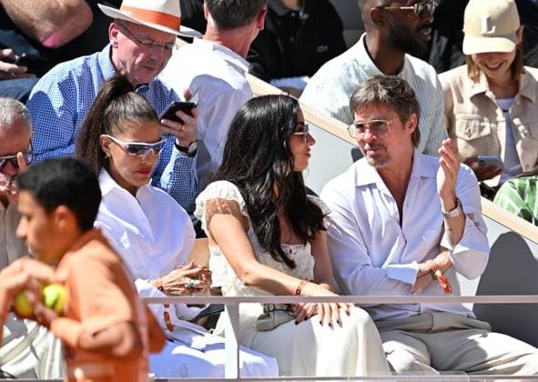 2026 French Open (Roland-Garros) - Women s singles final PARIS, FRANCE - JUNE 06: Brad Pitt is seen during the women s final singles match on day 14 of the French Open tennis tournament on Court Philippe-Chatrier at the Roland-Garros Complex in Paris, France on June 6, 2026. Mustafa Yalcin Anadolu Paris France. Editorial use only. Please get in touch for any other usage.  Copyright: x2026xAnadoluxMustafaxYalcinx