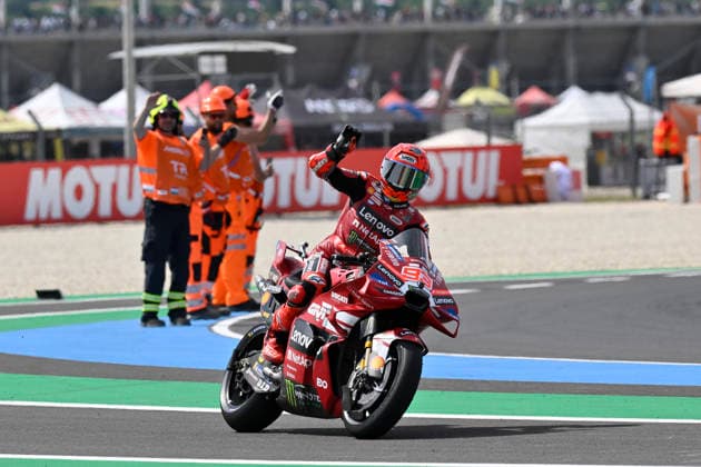 MOTO - MOTO GP - HUNGARY GRAND PRIX 2026 MARQUEZ Marc (spa), Ducati Lenovo Team, Ducati Desmosedici GP26, portrait celebrates his victory of the Sprint race during the 2026 MotoGP Grand Prix of Hungary , on Balaton Park circuit, from June 5 to 7, in Hungary - Balaton ParkHungary  Copyright: xGIGIxSOLDANOx