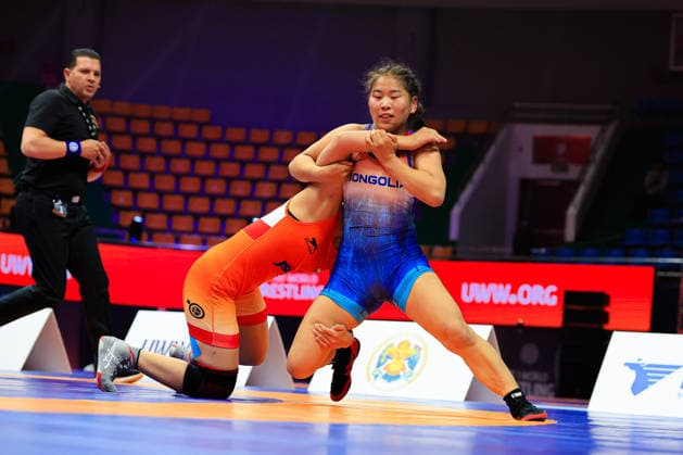 Wrestling Ranking Series Ulaanbaatar Open 55kg WW Hansika Lamba IND df Ariunzaya Odonchimeg MGL Copyright: xKostadinxAndonovx xUnitedxWorldxWrestlingx Kostadin Andonov United World Wrestling