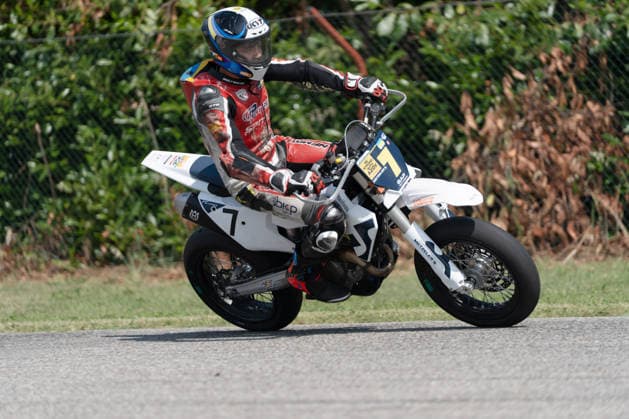 IPA85395691 - Kovalov Yevsevii (UKR) - Husqvarna during FIM Supermoto World Championship, WM, Weltmeisterschaft 2026 - Grand Prix of Piemonte, Supermoto race in Busca, Italy, June 06 2026  Copyright: xSilvanoxMarcoxCesario IPAxSportx xx 85395691