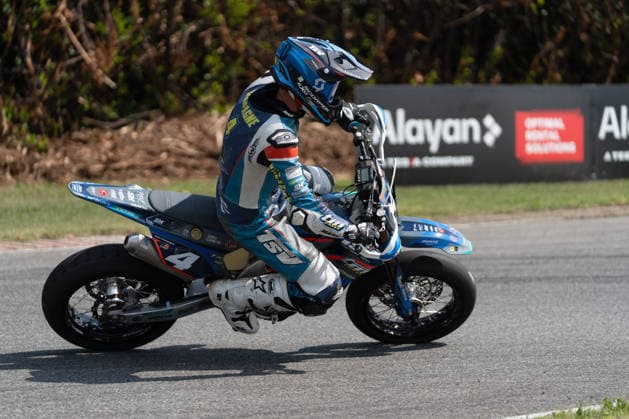 IPA85395635 - Champagne Noah (BEL) - TM - TVS Racing during FIM Supermoto World Championship, WM, Weltmeisterschaft 2026 - Grand Prix of Piemonte, Supermoto race in Busca, Italy, June 06 2026  Copyright: xSilvanoxMarcoxCesario IPAxSportx xx 85395635