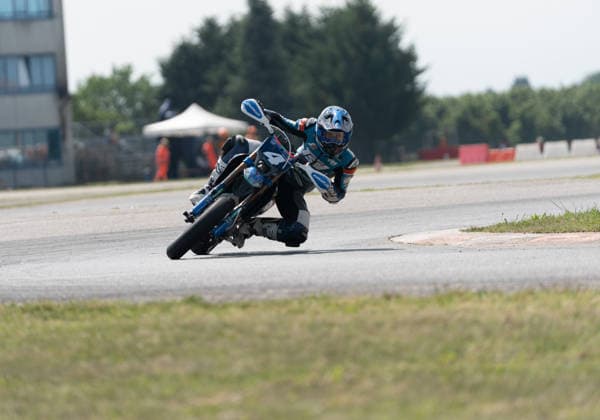 IPA85395664 - Champagne Noah (BEL) - TM - TVS Racing during FIM Supermoto World Championship, WM, Weltmeisterschaft 2026 - Grand Prix of Piemonte, Supermoto race in Busca, Italy, June 06 2026  Copyright: xSilvanoxMarcoxCesario IPAxSportx xx 85395664