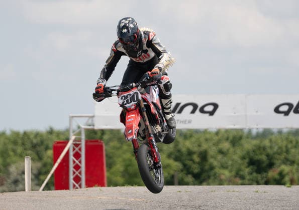 IPA85395665 - Bussei Giovanni (ITA) - Honda during FIM Supermoto World Championship, WM, Weltmeisterschaft 2026 - Grand Prix of Piemonte, Supermoto race in Busca, Italy, June 06 2026  Copyright: xSilvanoxMarcoxCesario IPAxSportx xx 85395665