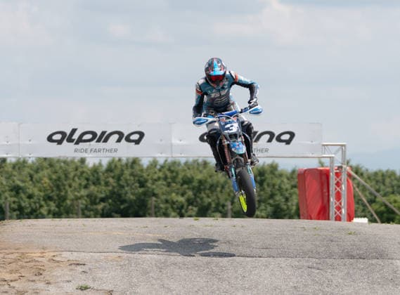 IPA85395668 - Bonnal Steve (FRA) - TM - TVS Racing during FIM Supermoto World Championship, WM, Weltmeisterschaft 2026 - Grand Prix of Piemonte, Supermoto race in Busca, Italy, June 06 2026  Copyright: xSilvanoxMarcoxCesario IPAxSportx xx 85395668