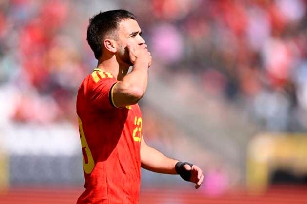 Belgium v Tunisia UEFA International Friendly, Länderspiel, Nationalmannschaft Game BRUSSELS, BELGIUM - JUNE 06 : Raskin Nicolas midfielder of Belgium celebrates after scoring a goal to make it 5-0 during the pre-World Cup international friendly game match between Belgium and Tunisia in preparation of the FIFA 2026 World Cup Football Championship on June 6, 2026 in Brussels, Belgium, 06 06 2026 Brussels Belgium  Copyright: xTomasxSiskx