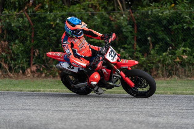 Motori - Supermoto - FIM Supermoto World Championship, WM, Weltmeisterschaft 2026 - Grand Prix of Piedmont Photo by IPA ABACAPRESS.COM85395682 - Sammartin Elia (ITA) - Honda - BRT Factory Team during FIM Supermoto World Championship 2026 - Grand Prix of Piemonte, Supermoto race in Busca, Italy, June 06 2026 Busca Italy  Copyright: xIPAxSport ABACAx