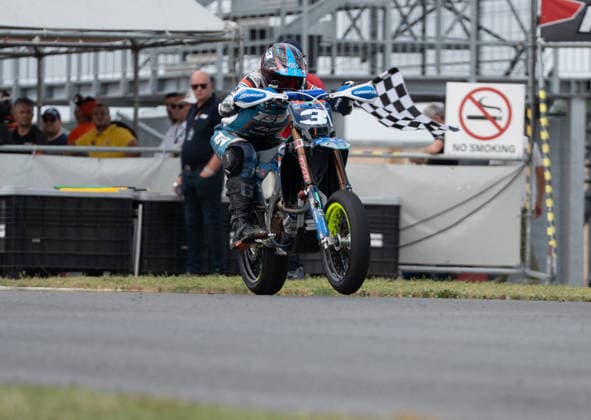 Motori - Supermoto - FIM Supermoto World Championship, WM, Weltmeisterschaft 2026 - Grand Prix of Piedmont Photo by IPA ABACAPRESS.COM85395640 - Bonnal Steve (FRA) - TM - TVS Racing during FIM Supermoto World Championship 2026 - Grand Prix of Piemonte, Supermoto race in Busca, Italy, June 06 2026 Busca Italy  Copyright: xIPAxSport ABACAx