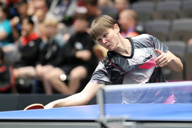 Nina Mittelham at the Topspin GER Erfurt TT Finals 2026 German Championships, Table Tennis Exhibition Hall Erfurt 06 06 2026 GER Erfurt TT Finals 2026 German Championships, Table Tennis Exhibition Hall Erfurt 06 06 2026 Thueringen German Championships 06 06 2026 Erfurt Copyright: xEibner-Pressefoto JoergxHirschx EP_JHH