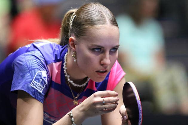 Annett Kaufmann in focus GER Erfurt TT Finals 2026 German Championships, Table Tennis Exhibition Hall Erfurt 06 06 2026 GER Erfurt TT Finals 2026 German Championships, Table Tennis Exhibition Hall Erfurt 06 06 2026 Thuringia German Championships 06 06 2026 Erfurt Copyright: xEibner-Pressefoto JoergxHirschx EP_JHH