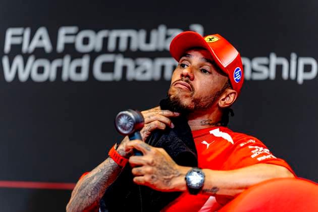 MONACO Formula 1 driver Lewis Hamilton of Scuderia Ferrari HP third in qualifying during the Formula 1 Monaco Grand Prix at the Monaco Street Circuit on June 6, 2026 in Monaco, Monaco Photo by DeFodi Images