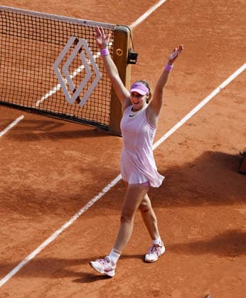 Franch Open 2026 French Open Paris Roland Garros Day 14 06.06.2026 Mirra Andreeva (xxx) wins Ladies Singles final Photo:- Roger Parker International Sports Fotos Ltd PARIS FRANCE Copyright: xx