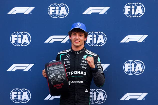 F1 Monaco Grand Prix 2026 Andrea Kimi Antonelli of Mercedes poses for a picture after the qualifying session ahead of the Formula 1 Monaco Grand Prix at the Circuit de Monaco in Monte Carlo on June 6th, 2026. Monte Carlo Monaco  Copyright: xBeataxZawrzelx originalFilename:zawrzel-f1monaco260606_npl9Y.jpg