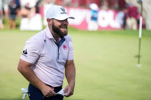June 6, 2026, Cadiz, Cadiz, SPAIN: Tyrrell Hatton of Legion XIII team gestures during day three of the LIV Golf Andalucia at Golf Club Royal of Valderrama on June 6, 2026 in Cadiz, Spain. LIV Golf Andalucia 2026 - Day Three  - ZUMAa181 20260606_zaa_a181_040 Copyright: xJoaquoÂ­NxCorcherox