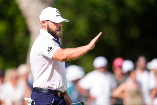 June 6, 2026, Cadiz, Cadiz, SPAIN: Tyrrell Hatton of Legion XIII team gestures during day three of the LIV Golf Andalucia at Golf Club Royal of Valderrama on June 6, 2026 in Cadiz, Spain. LIV Golf Andalucia 2026 - Day Three  - ZUMAa181 20260606_zaa_a181_042 Copyright: xJoaquoÂ­NxCorcherox