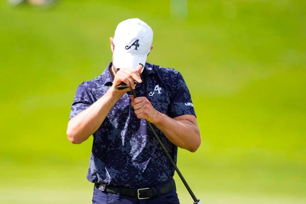 June 6, 2026, Cadiz, Cadiz, SPAIN: Thomas Detry of Aces team laments during day three of the LIV Golf Andalucia at Golf Club Royal of Valderrama on June 6, 2026 in Cadiz, Spain. Cadiz SPAIN - ZUMAa181 20260606_zaa_a181_061 Copyright: xJoaquoÂ­NxCorcherox