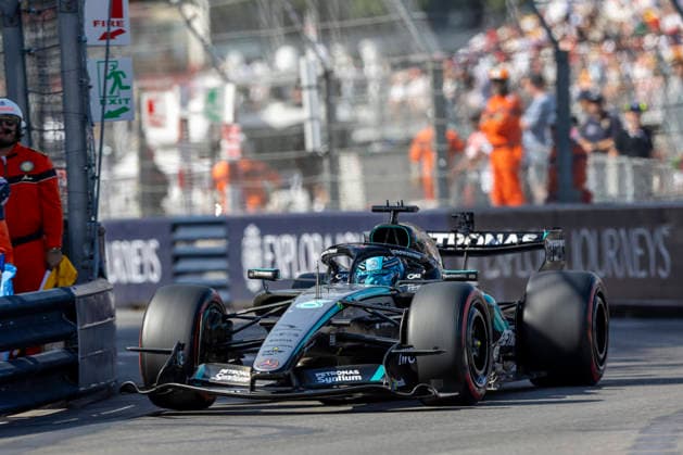 RECORD DATE NOT STATED 6th June 2026: Circuit de Monaco, Monaco: Formula One Monaco Grand Prix, Qualifying Day; George Russell in his Mercedes-AMG Petronas F1 Team Mercedes F1 W17 Mercedes-AMG F1 M17 during qualifying TimxWilliams