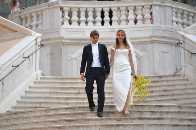 Football, Wedding of Borna Sosa and Ivona Simunovic in Zagreb