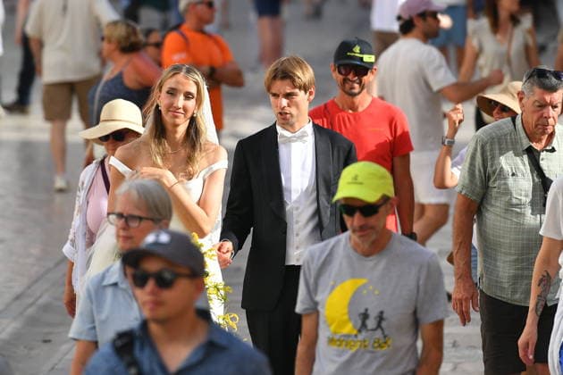 Dubrovnik, 060626. Wedding of Croatian footballer Borna Sosa. Photo: Bozo Radic CROPIX Dubrovnik Croatia Copyright: xxBozoxRadicx xCROPIXx wedding_borna_sosa28-060626