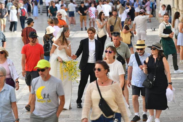 Dubrovnik, 060626. Wedding of Croatian footballer Borna Sosa. Photo: Bozo Radic CROPIX Dubrovnik Croatia Copyright: xxBozoxRadicx xCROPIXx wedding_borna_sosa29-060626