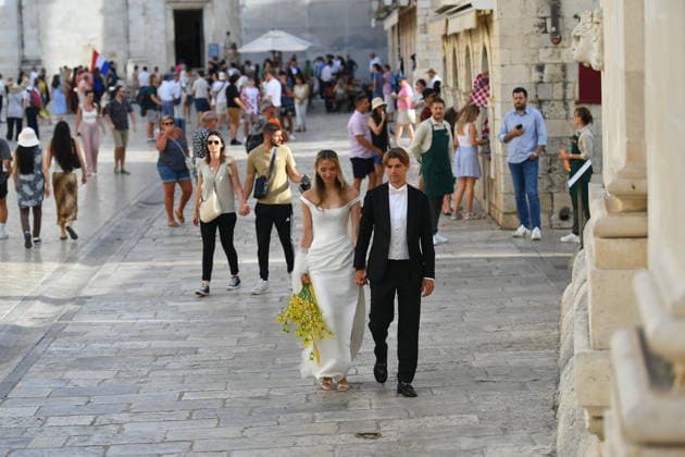 Dubrovnik, 060626. Wedding of Croatian footballer Borna Sosa. Photo: Bozo Radic CROPIX Dubrovnik Croatia Copyright: xxBozoxRadicx xCROPIXx wedding_borna_sosa32-060626