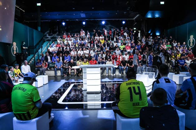 Sport, Football, DFB Cup season 2026 2027 DFB Cup draw for the 1st round 06 06 2026, German Football Museum The German Football Museum before the cup draw, Fans at the draw Dortmund German Football Museum North Rhine-Westphalia Germany
