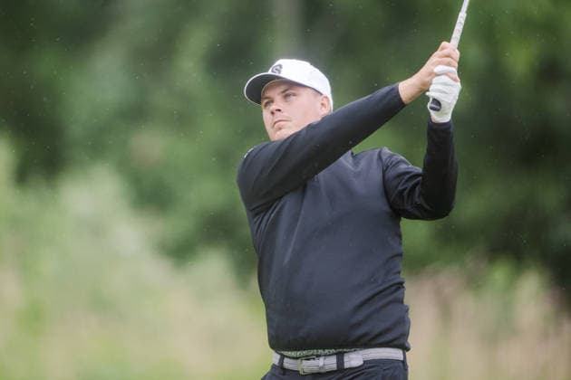 AMSTERDAM, NETHERLANDS - JUNE 06: Sami Välimäki of Finland plays his second shot from the fairway of the 16th hole during the third round of the KLM Open at The International on June 6, 2026 in Amsterdam, Netherlands. Credit: Andy Astfalck NurPhoto Netherlands Copyright: xAndyxAstfalckx