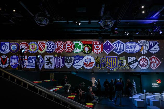 Sport, Football, DFB Cup season 2026 2027 DFB Cup draw for the 1st round 06 06 2026, German Football Museum Clubs from the amateur pot Dortmund German Football Museum North Rhine-Westphalia Germany