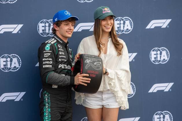 Andrea Kimi Antonelli 12, Mercedes AMG Petronas F1 Team,Eileen Gu, Freestyle skier, Qualifying, Monaco Grand Prix, Motorsport, Men, Formula 1, 06 06 2026 Monte Carlo Monaco MCO Copyright: xkolbert-press MartinxWdziecznyx