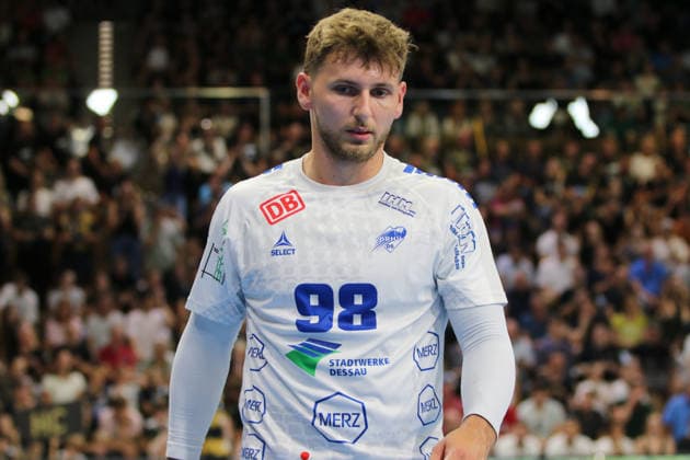 06 06 2026 Handball Men 2025 2026 2 Handball Bundesliga 34 Matchday HC Elbflorenz 2006 Dessau Roßlauer HV 06 BallsportArena Dresden Yannick Marcos Pust Dessau Roßlauer HV, 98, white Dresden Saxony Germany