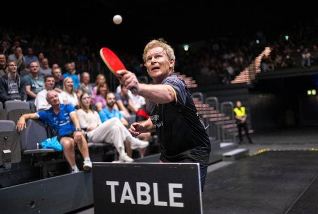 TABLE TENNIS TT FINALS 2026 IN ERFURT FOR EDITORIAL PURPOSES ONLY p 06 06 2026 Erfurt 94 National German Championships Women Men at the German TT Finals Round of 16 Adults Singles in the photo Torben Wosik SC Staig in the last rally of the match against Patrick Franziska 1 FC Saarbrücken TT Germany Thueringen Erfurt Copyright SaschaxFromm Copyright: SaschaxFromm doc8669p1revja10pwjo1kwd ,EDITORIAL USE ONLY Copyright: SaschaxFromm