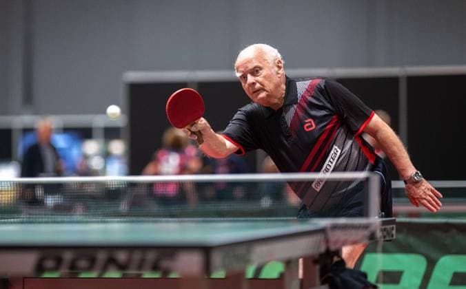 TABLE TENNIS TT FINALS 2026 IN ERFURT FOR EDITORIAL PURPOSES ONLY p 06 06 2026 Erfurt 94 National German Championships Women Men as part of the German TT Finals Group Matches Seniors 90 in photo Günter Thiele SV Erfurt West 90 Germany Thueringen Erfurt Copyright SaschaxFromm Copyright: SaschaxFromm doc8669p1vzdya1jkv56vjf ,EDITORIAL USE ONLY Copyright: SaschaxFromm