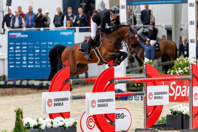 BALVE LONGINES Balve Optimum 2026, BALVE LONGINES Balve Optimum 2026 BUHL Laurenz GER , Captain Bavaria CHAMPIONAT VON BALVE presented by E Holding GmbH, Wocklum Gruppe and Paul Müller GmbH Int jumping competition with jump-off 1 45 m DIETER GRAF LANDSBERG VELEN GEDÄCHTNISPREIS Balve, riding facility Schloss Wocklum 06 June 2026