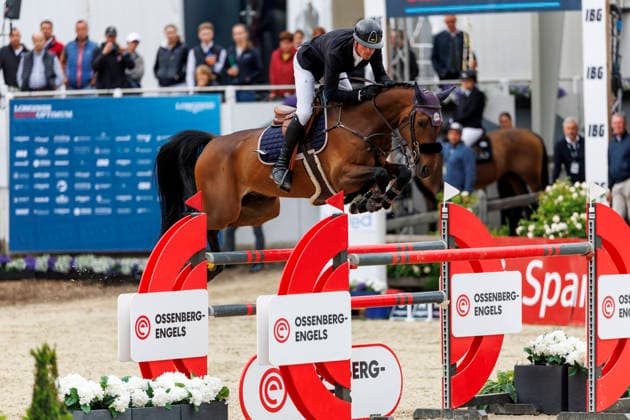 BALVE LONGINES Balve Optimum 2026, BALVE LONGINES Balve Optimum 2026 BUHL Laurenz GER , Captain Bavaria CHAMPIONAT VON BALVE presented by E Holding GmbH, Wocklum Gruppe and Paul Müller GmbH Int jumping competition with jump-off 1 45 m DIETER GRAF LANDSBERG VELEN GEDÄCHTNISPREIS Balve, riding facility Schloss Wocklum 06 June 2026