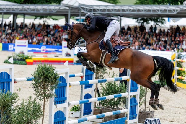 BALVE LONGINES Balve Optimum 2026, BALVE LONGINES Balve Optimum 2026 BUHL Laurenz GER , Captain Bavaria CHAMPIONAT VON BALVE presented by E Holding GmbH, Wocklum Gruppe and Paul Müller GmbH Int jumping competition with jump-off 1 45 m DIETER GRAF LANDSBERG VELEN GEDÄCHTNISPREIS Balve, riding facility Schloss Wocklum 06 June 2026