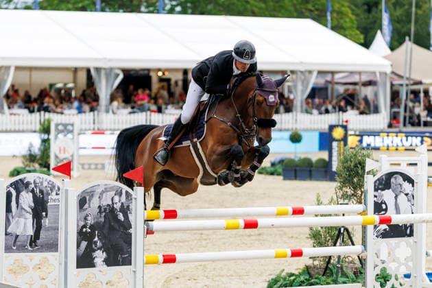 BALVE LONGINES Balve Optimum 2026, BALVE LONGINES Balve Optimum 2026 BUHL Laurenz GER , Captain Bavaria CHAMPIONAT VON BALVE presented by E Holding GmbH, Wocklum Gruppe and Paul Müller GmbH Int jumping competition with jump-off 1 45 m DIETER GRAF LANDSBERG VELEN GEDÄCHTNISPREIS Balve, riding facility Schloss Wocklum 06 June 2026