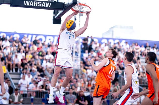 Warszawa 06.06.2026. 3x3 Basketball World Cup Day 6 in Warsaw, Poland. Serbia - Netherlands match --- Mistrzostwa Swiata w koszykowce 3x3 Dzien 6 w Warszawie. Mecz Serbia - Holandia Persons Shown : Nenad Nerandzic Fot. Kai Taller Arena Akcji NEWSPIX.PL --- newspix.pl 