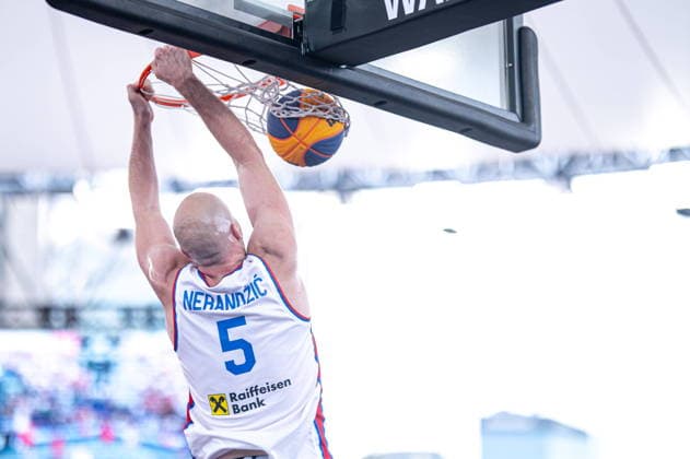 Warszawa 06.06.2026. 3x3 Basketball World Cup Day 6 in Warsaw, Poland. Serbia - Netherlands match --- Mistrzostwa Swiata w koszykowce 3x3 Dzien 6 w Warszawie. Mecz Serbia - Holandia Persons Shown : Nenad Nerandzic Fot. Kai Taller Arena Akcji NEWSPIX.PL --- newspix.pl 
