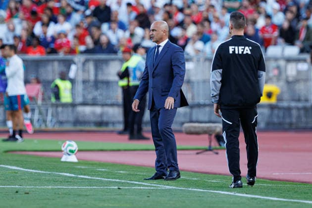 Head Coach Roberto Martinez seen during International Friendly, Länderspiel, Nationalmannschaft game between national teams of Portugal and Chile (Luis Loureiro Ball Raw Images PT) Oeiras Estadio Nacional Portugal Copyright: xLuisxLoureirox luisloureiro_portugal_chile_2526-62