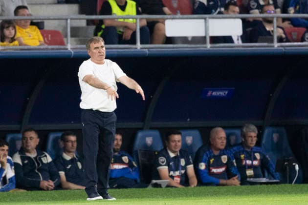Saturday, 6 June 2026, Bucuresti, Romania, UEFA Friendly Matches, Romania vs Wales Steaua Bucharest Stadium, Bucuresti Coach Gheorghe Hagi shouts instructions to players