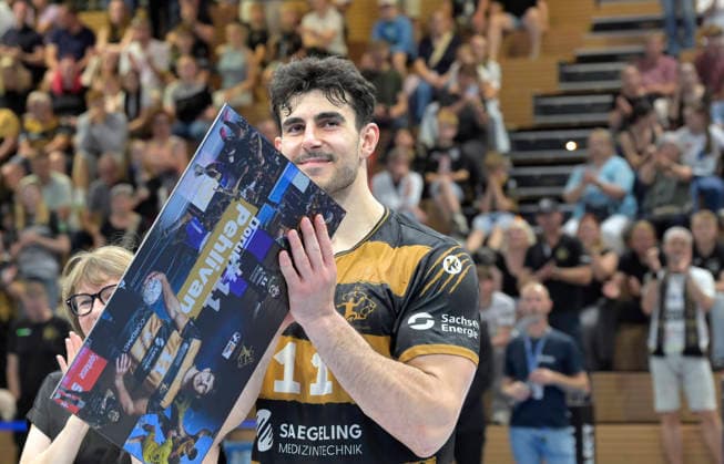06 06 2026, Dresdens Doruk Pehlivan farewell, handball, 2 Bundesliga, last matchday of the season, HC Elbflorenz Dresden Dessau Rosslauer HV, c Dresden