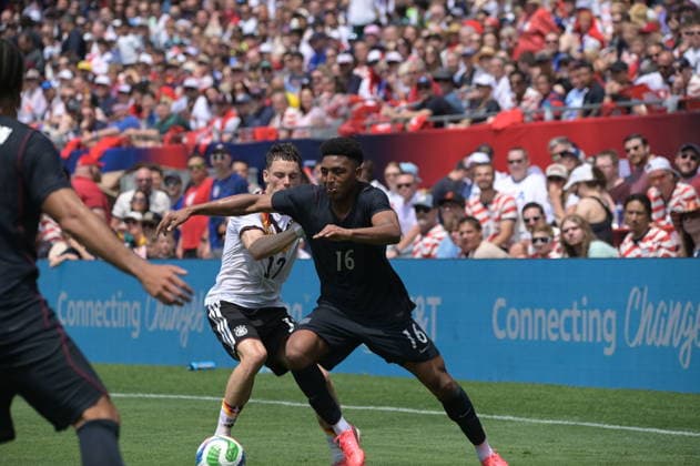USA v Germany - International Friendly, Länderspiel, Nationalmannschaft CHICAGO, ILLINOIS - JUNE 6: Players in action during International Friendly match between United States and Germany at Soldier Field in Chicago, Illinois, United States on June 6, 2026. Jacek Boczarski Anadolu Chicago United States. Editorial use only. Please get in touch for any other usage.  Copyright: x2026xAnadoluxJacekxBoczarskix