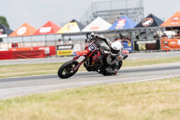 IPA85410248 - Valenti Giovanni (ITA) - Honda during FIM Supermoto World Championship, WM, Weltmeisterschaft 2026 - Grand Prix of Piemonte, Supermoto race in Busca, Italy, June 06 2026  Copyright: xSilvanoxMarcoxCesario IPAxSportx xx 85410248