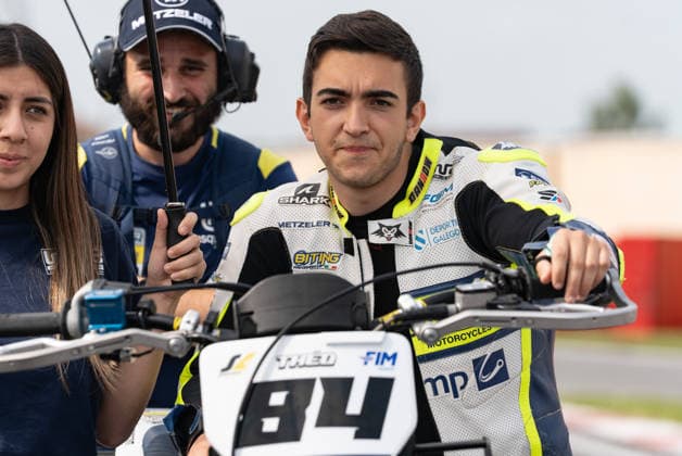 IPA85410278 - Gourdon Rafael Theo (ESP) - Husqvarna during FIM Supermoto World Championship, WM, Weltmeisterschaft 2026 - Grand Prix of Piemonte, Supermoto race in Busca, Italy, June 06 2026  Copyright: xSilvanoxMarcoxCesario IPAxSportx xx 85410278
