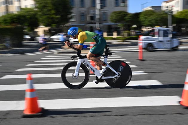 Sokin Escape From Alcatraz Triathlon - T100 San Francisco 2026 SAN FRANCISCO, CA - JUNE 6: The Sokin Escape From Alcatraz Triathlon 2026 - T100 is held at Marina Blvd in San Francisco, California, United States on June 6, 2026. Tayfun Coskun Anadolu California United States. Editorial use only. Please get in touch for any other usage.  Copyright: x2026xAnadoluxTayfunxCoskunx