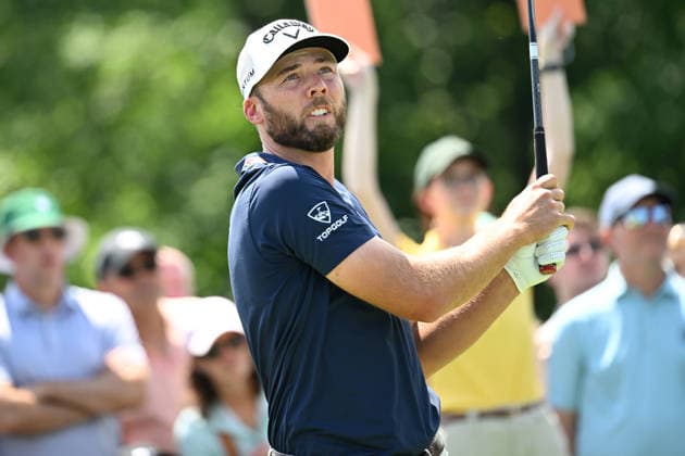 June 6, 2026: Sam Burns (USA) drives off the 1st tee during the third round of the Memorial Tournament in Dublin, Ohio. Cal Media PGA, Golf Herren 2026: The Memorial Tournament Third Round JUN 6  - ZUMAc04_ 20260606_zma_c04_006 Copyright: xBrentxClarkx