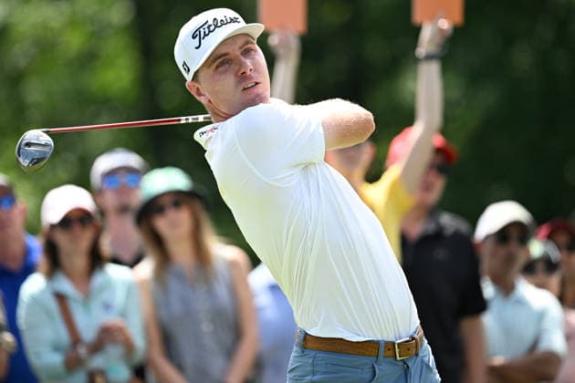 June 6, 2026: Ryan Gerard (USA) drives off the first tee during the third round of the Memorial Tournament in Dublin, Ohio. Cal Media Dublin USA - ZUMAc04_ 20260606_zma_c04_013 Copyright: xBrentxClarkx