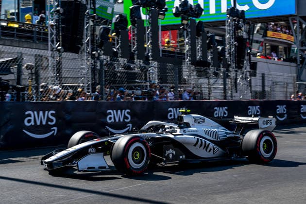 MONTE CARLO, MONACO: Valtteri Bottas, racing for the Cadillac F1 team during the 2026 Formula 1 Monaco Grand Prix at the Circuit de Monaco in Monte Carlo, Monaco