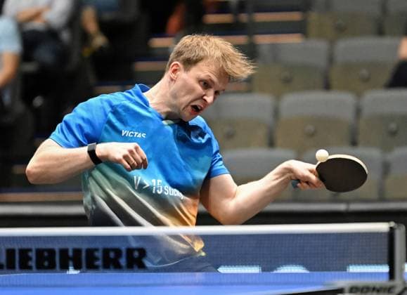 Benedikt Duda from TTC Schwalbe Bergneustadt is in the DM semi-finals Benedikt Duda from TTC Schwalbe Bergneustadt is in the DM semi-finals LOTTO Thüringen TT Finals 2026 in Erfurt German Championships for men and women on June 6, 2026 at Messe Erfurt Erfurt Messe Erfurt Thuringia Germany
